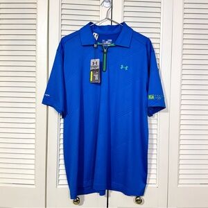 NWT Under Armour Coldblack Zip Golf Polo